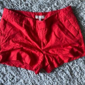 Banana Republic Red Linen Shorts